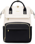 Leather Laptop Backpack for Women 15.6 in - Professional, Spacious