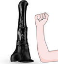 Thick Horse Dildo 15 in Huge Black Cock - Heavy Duty Hands-Free Play