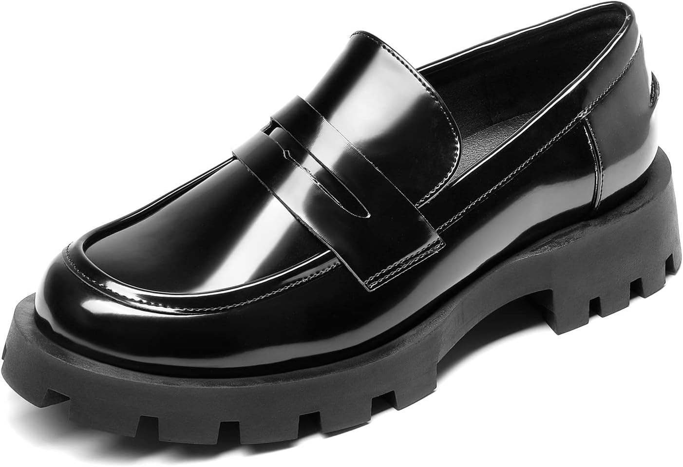 DREAM PAIRS Womens Loafers: Stylish Chunky Penny Slip On Shoes
