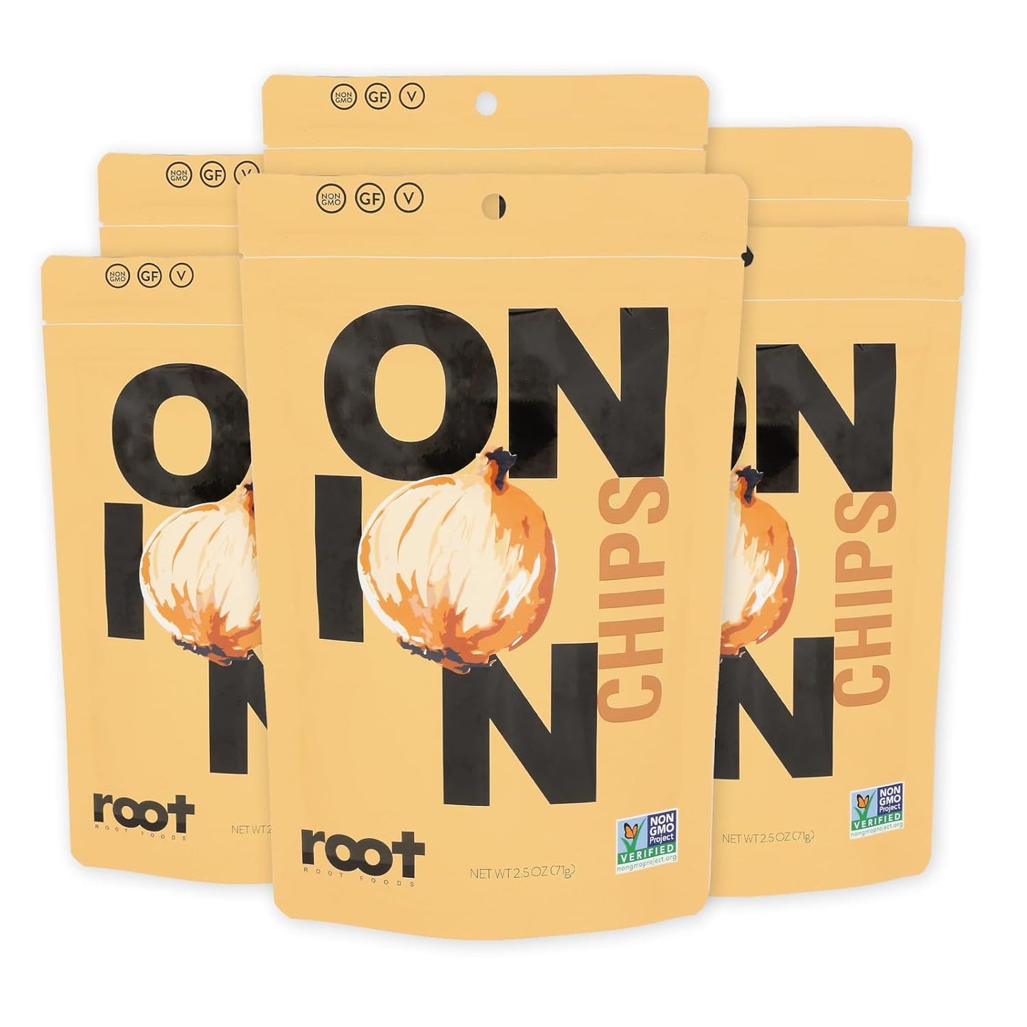Root Foods Onion Chips - Natural Veggie Snack for Everyone