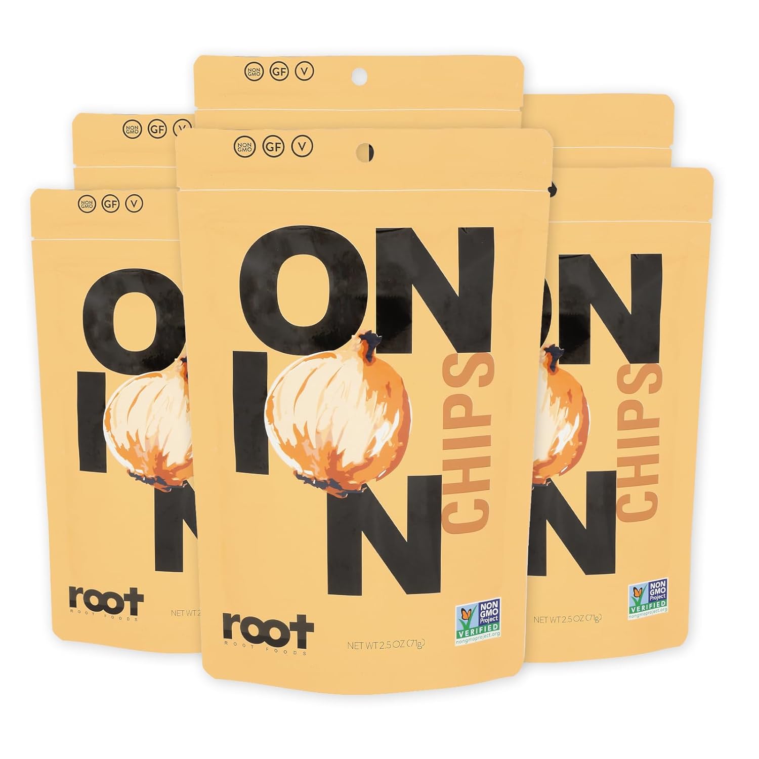 Root Foods Onion Chips - Natural Veggie Snack for Everyone