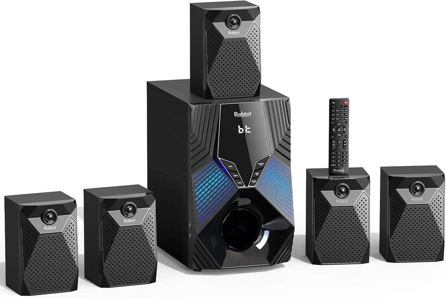 1000W Surround System with 8 inch Subwoofer for Home Theater