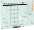 TSJ OFFICE Glass Calendar Whiteboard - Premium 36 x 24 in Design