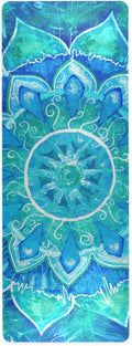 Mandala Teal Yoga Mat Non Slip Thick Kids Eco Friendly Rubber