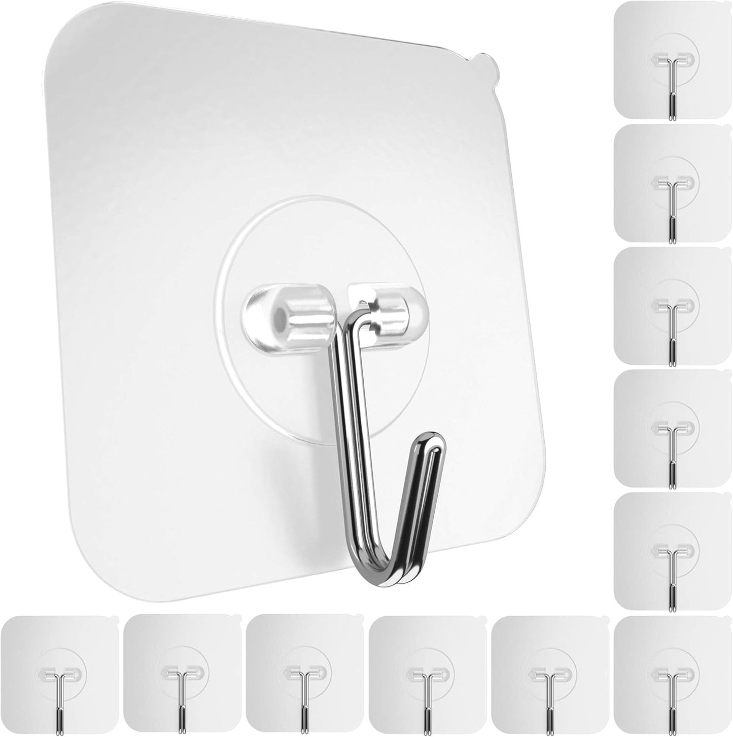 Damage-Free 22lb Heavy Duty Hooks - GLUIT 12 Pack