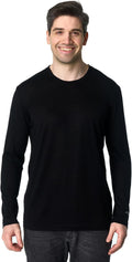 Merino Wool Base Layer Mens - 100% Merino Wool Slim Thermal Shirt
