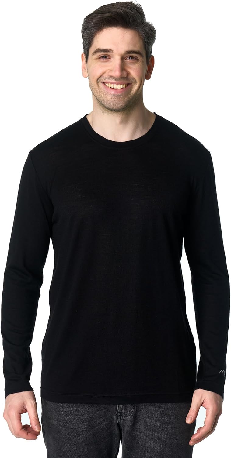 Merino Wool Base Layer Mens - Comfortable Thermal Underwear