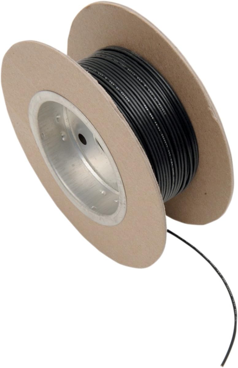 NAMZ Custom Cycle Black 18-Gauge Wire NWR-0-100 for Wiring Needs