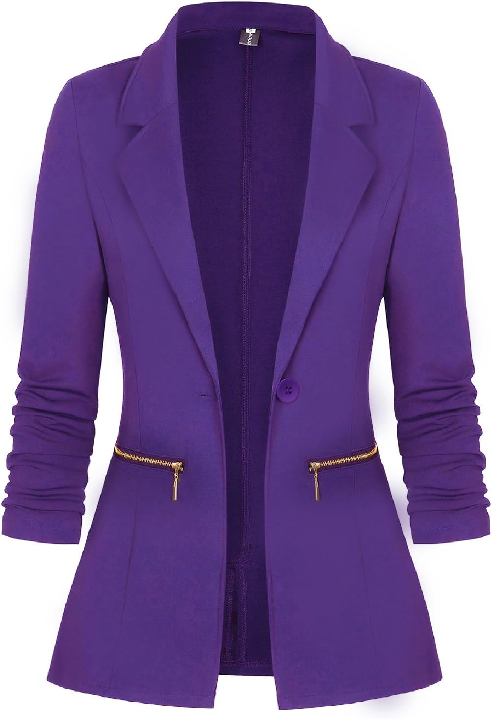 Genhoo Women's Long Sleeve Blazer Open Front Cardigan Jacket