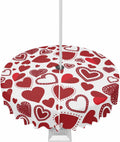 Spillproof Red Heart Tablecloth ~ Outdoor Fun!