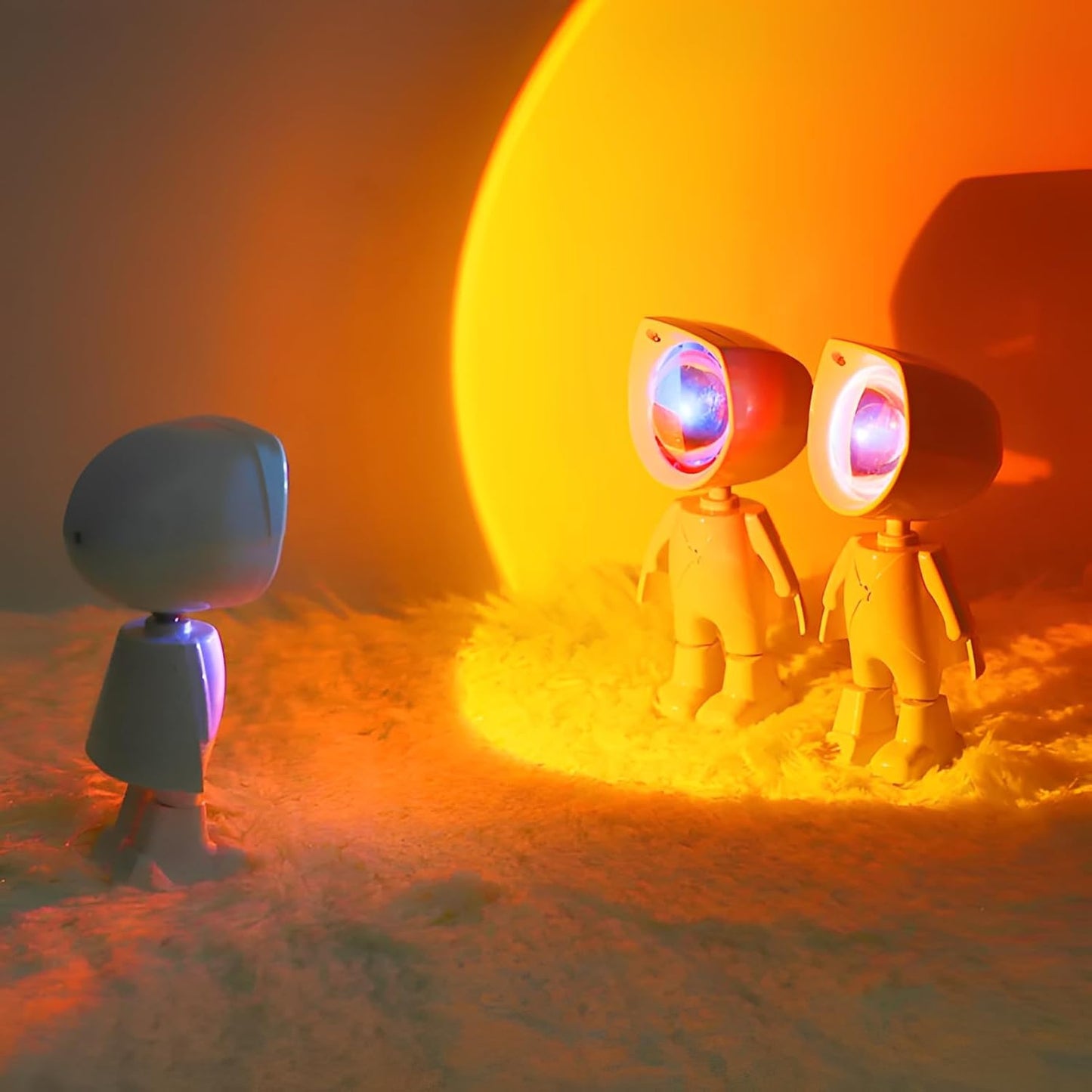 Astronaut Sunset Lamp: 360 Galaxy Light Show