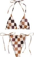 ZAFUL Triangle Bikini 2 Piece Halter Set - Sexy High Cut Swimwear