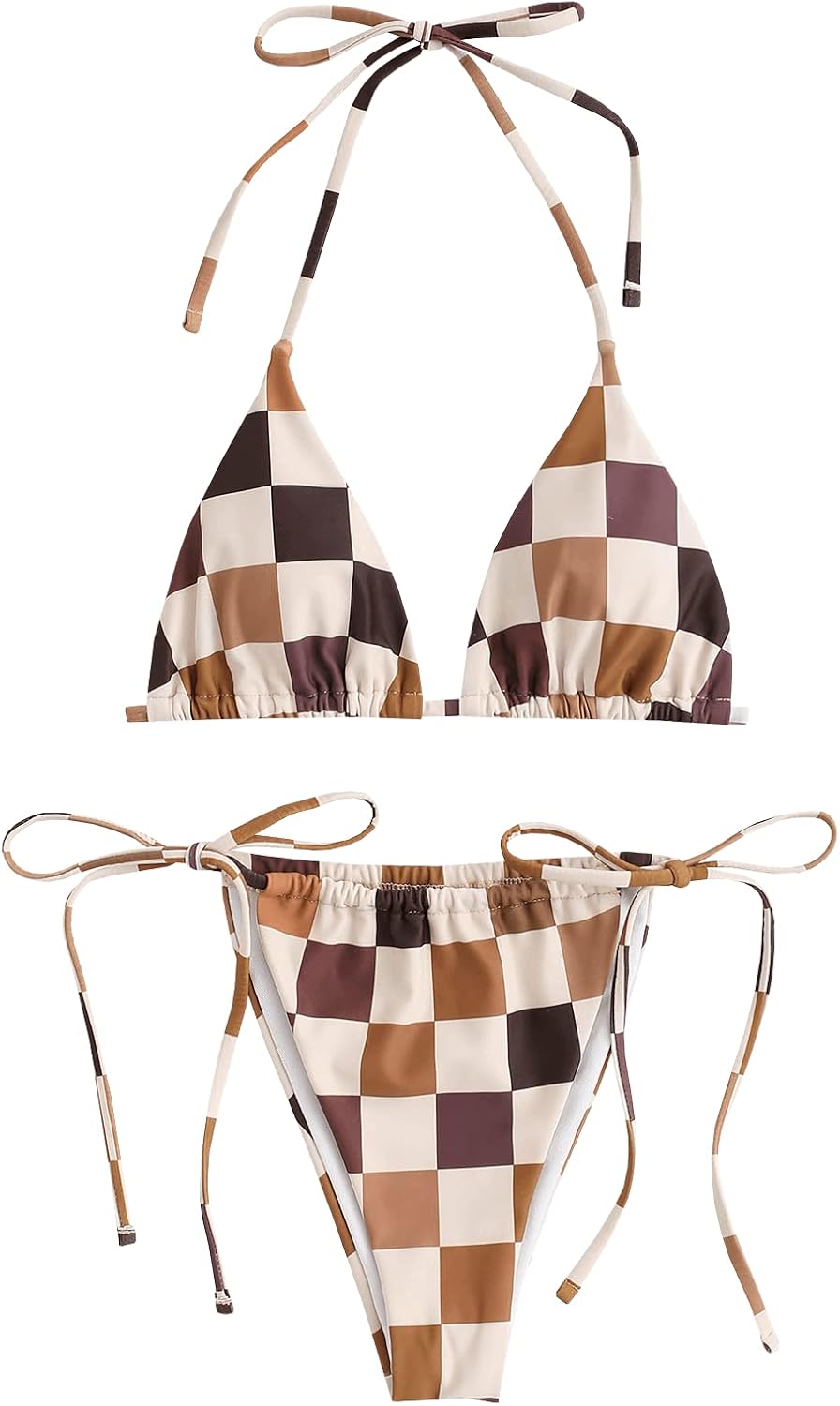 ZAFUL Triangle Bikini Set for Women - Sexy High Cut Swimsuit