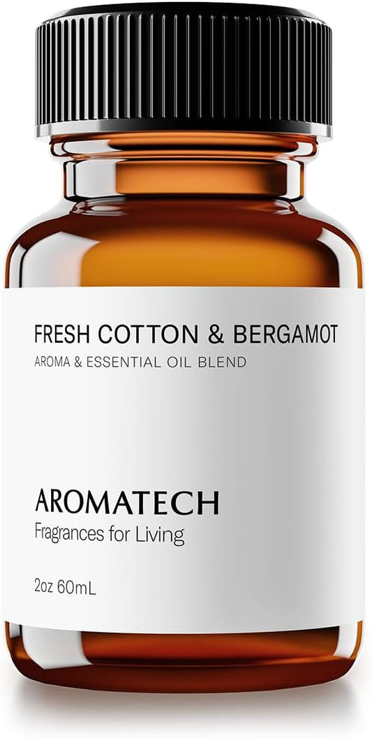 Fresh Cotton & Bergamot Essential Oil Blend for Home Aromatherapy