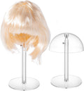 Clear Acrylic Hat Display Stand 2 Pack - Adjustable 8-16in Dome Top