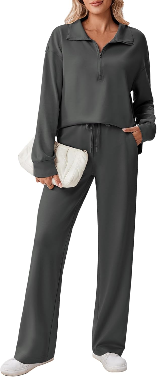 PINSPARK 2 Piece Sets for Women - Stylish Fall Tracksuit