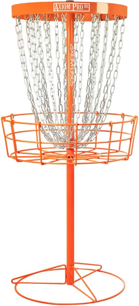 Axiom Discs Pro HD Disc Golf Basket with 24 Heavy Duty Chains