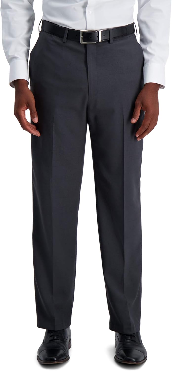 Haggar Men's Premium Comfort Classic Fit Flat Front Dress Pant