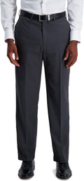 Haggar Men's Premium Comfort Classic Fit Flat Front Pant - Hidden back