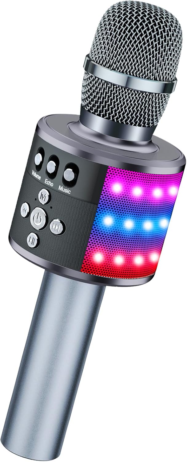 Wireless LED Karaoke Mic - Party-perfect sound!