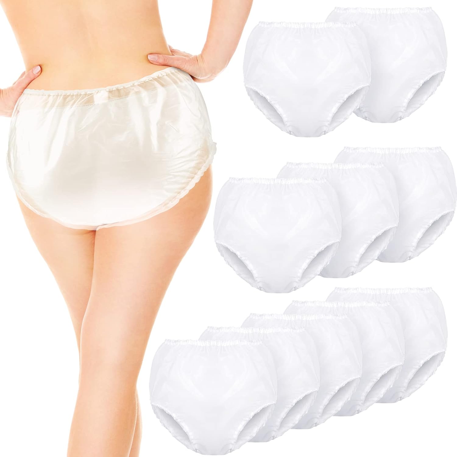 Weewooday 10 Pcs Waterproof Incontinence Pants - Leak-Proof Protection!
