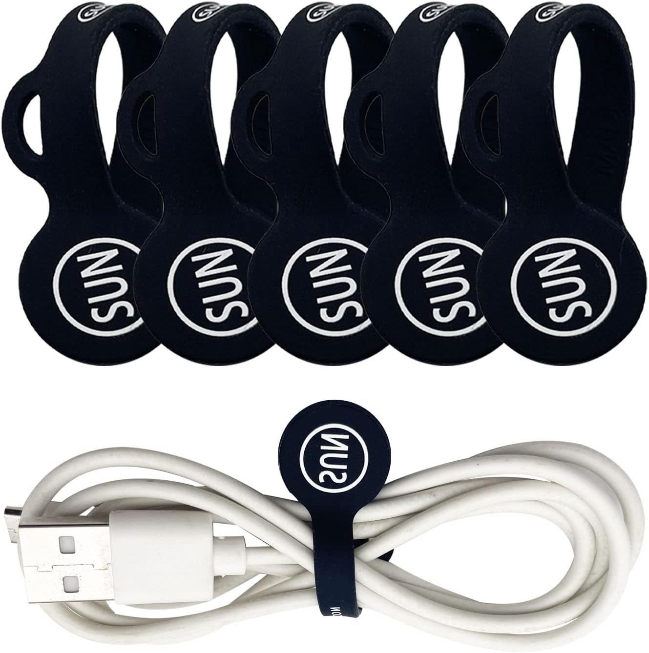 SUNFICON Magnetic Cable Organizers - Keep Cables Tidy!