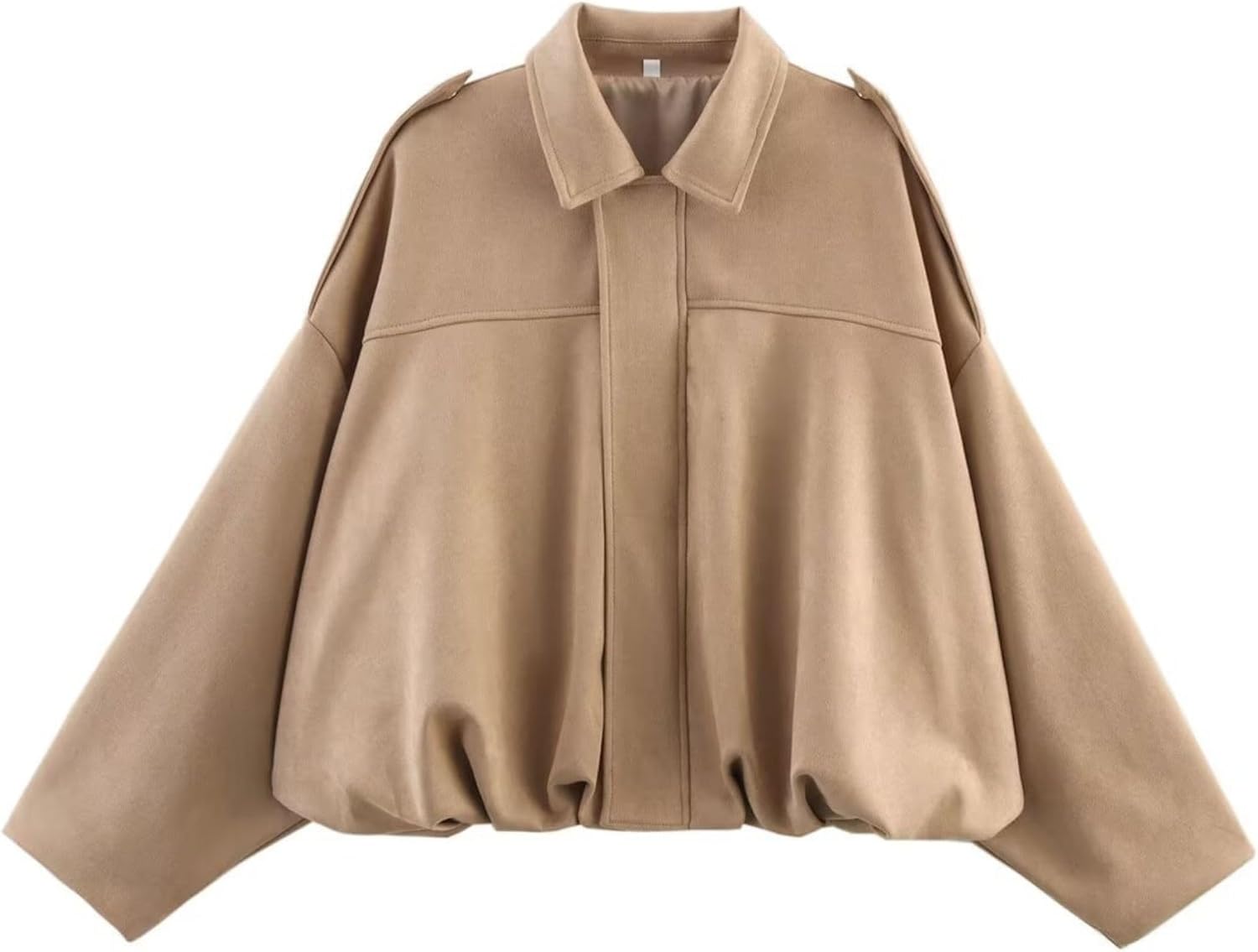 Xunger Women's Faux Suede Bomber Jacket for Trendy Streetwear