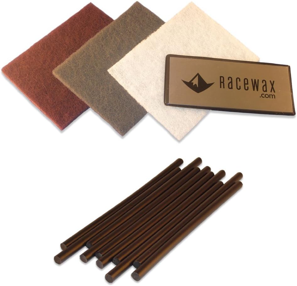 RaceWax Ski Base Repair Kit: Easy P-Tex Repair & Smoothing