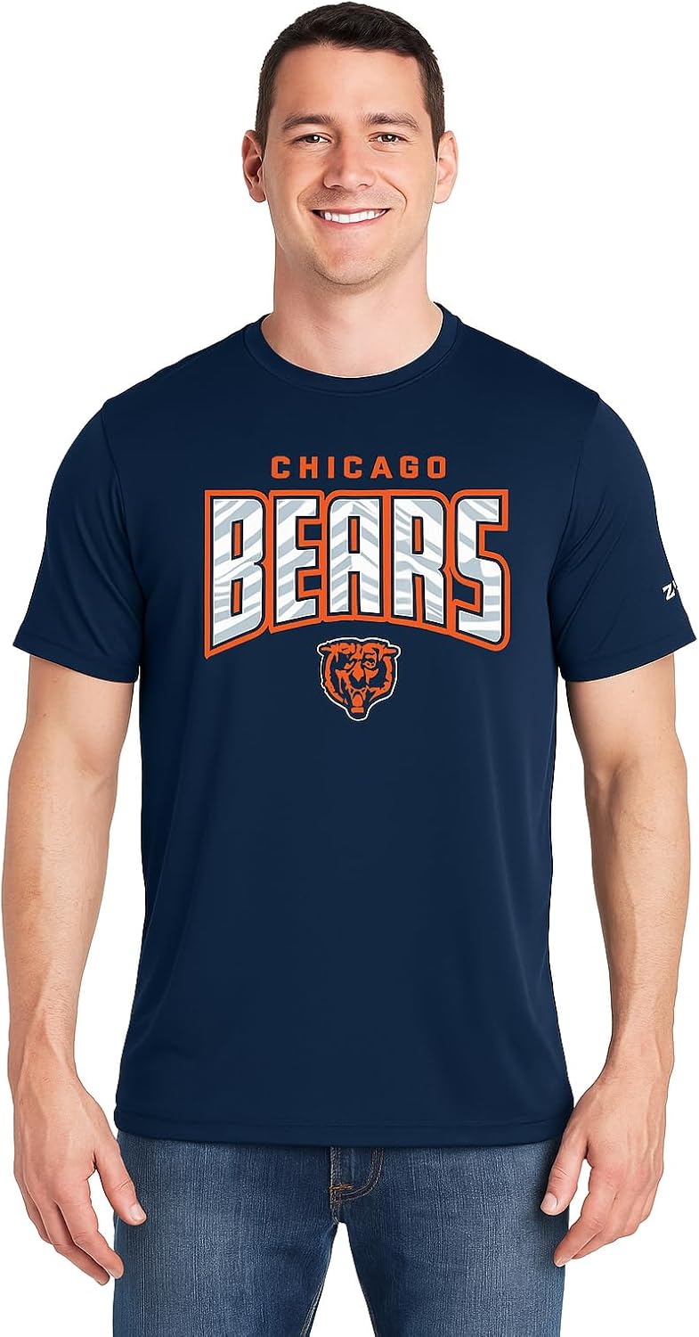 Zubaz NFL Teams Men's Short Sleeve Graphic T-Shirt for Fans