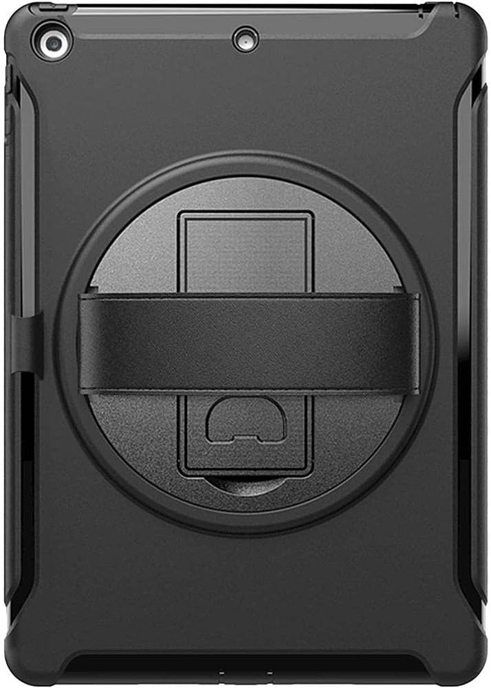 Sahara Protection Hand Strap Series Case for iPad 10.2 - Black