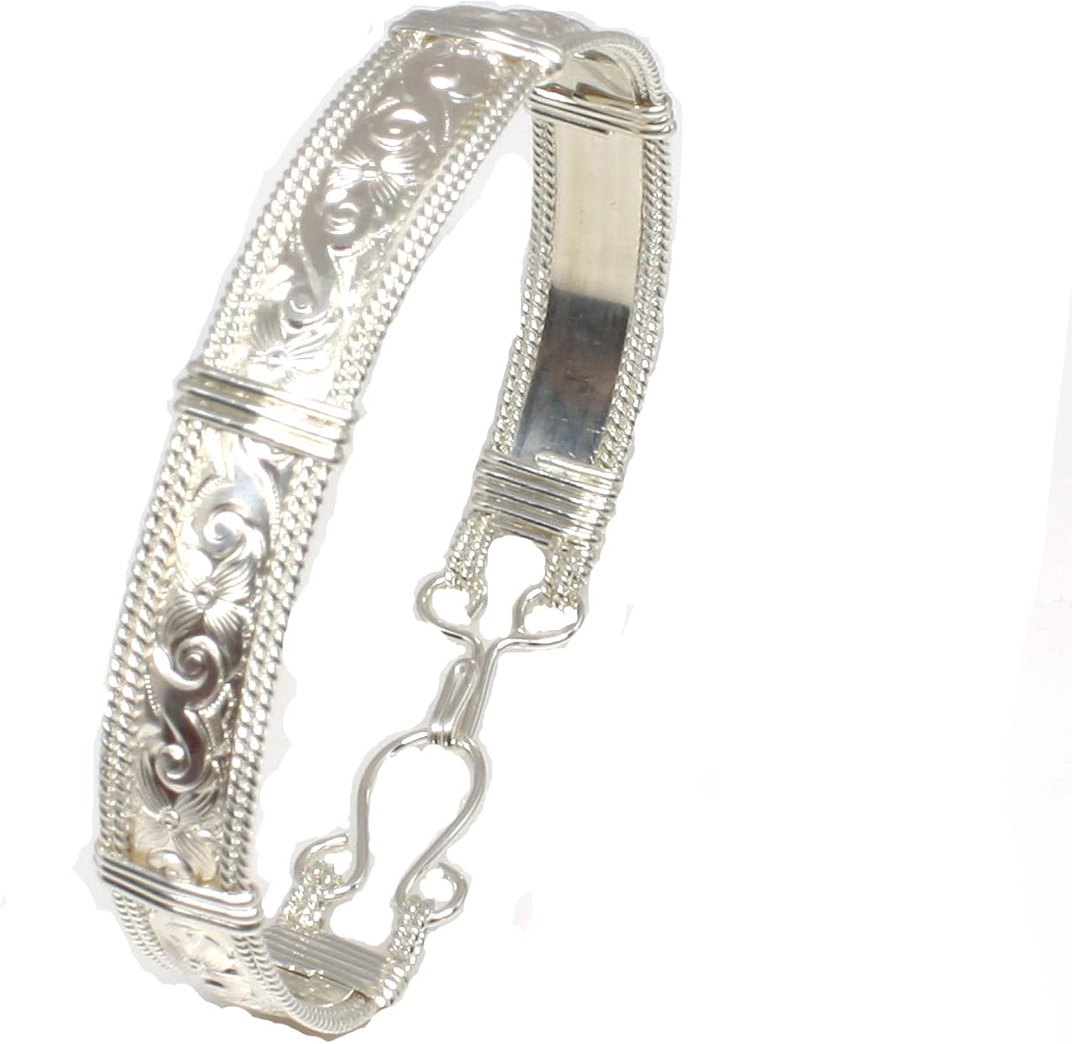Handmade Sterling Silver Bracelet for Women - Artisan Crafted Bangle