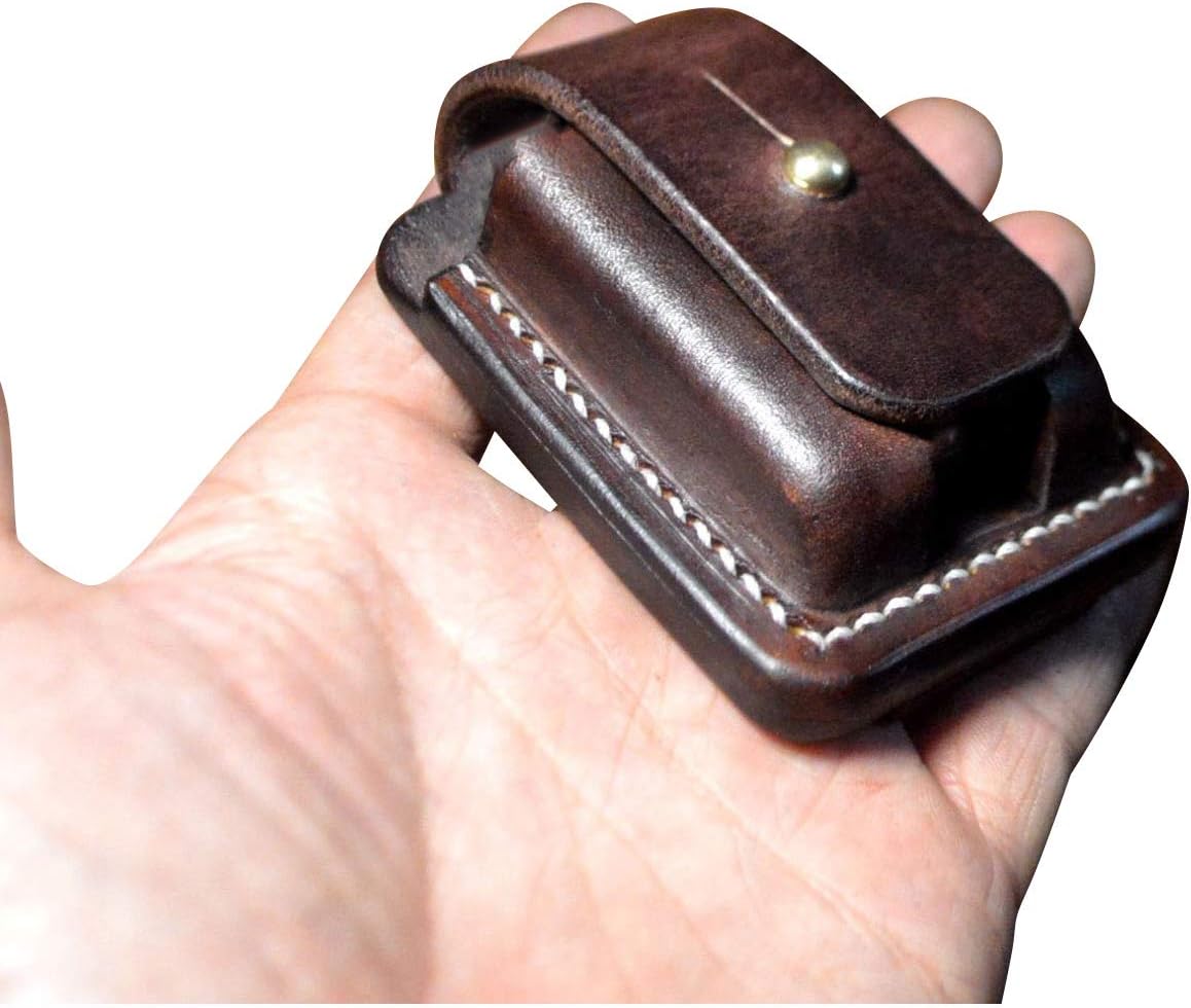 Hand Made Leather Protective Sleeve Case for Zippo Lighters