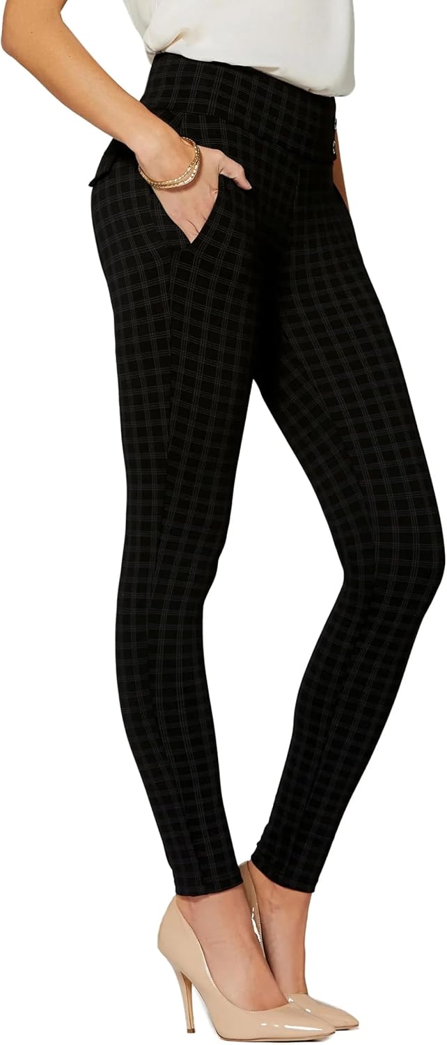 Conceited Stretch Slacks for Women - Tummy Control & Pockets