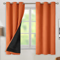 Blackout Curtains 63 in Length 2 Panels - Total Light Blocking Drapes