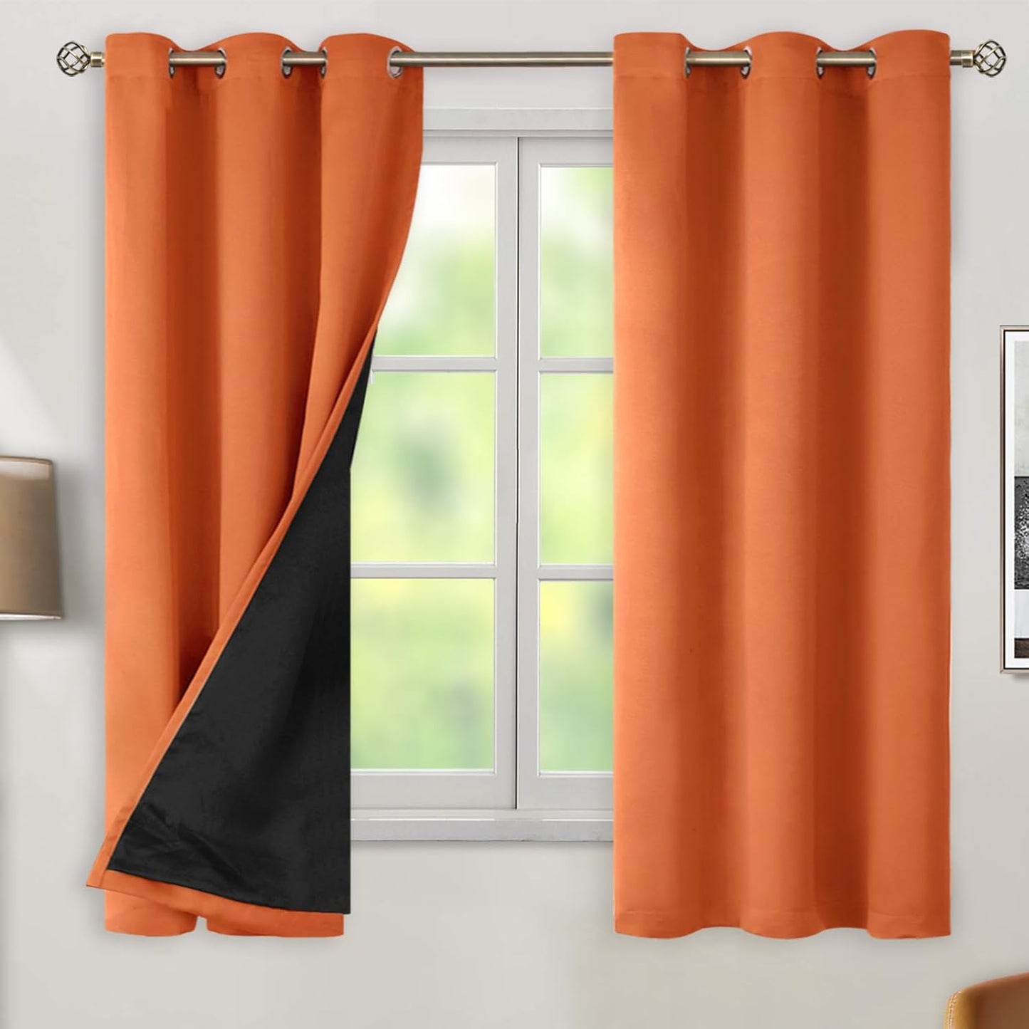 BGment Thermal Insulated Blackout Curtains for Total Light Blocking