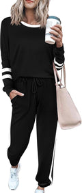 PRETTYGARDEN Women Fall 2 Piece Lounge Outfit Tracksuit (Style 5PQ9)