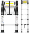 12.5FT Heavy-Duty Telescoping Ladder - Compact 330lb Capacity