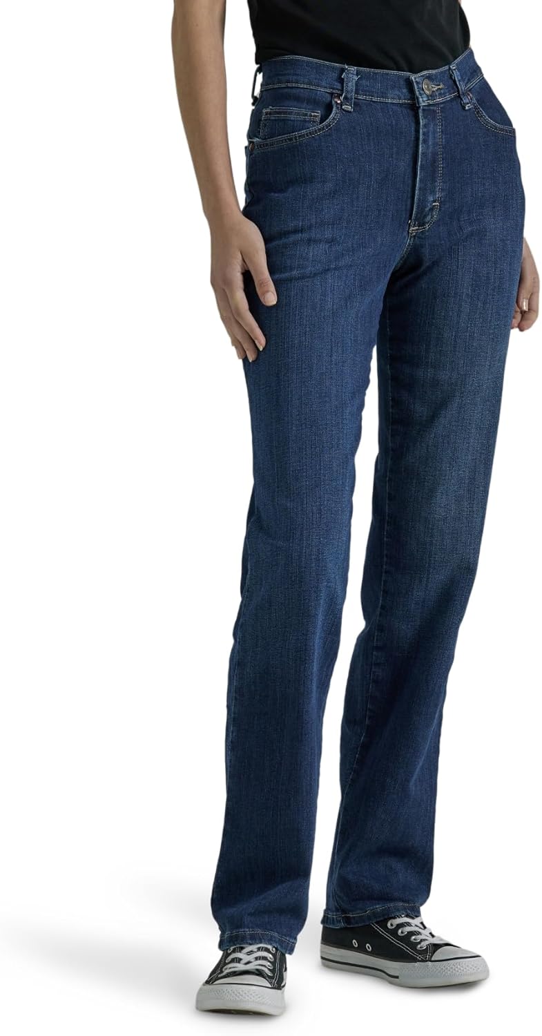 Lee Women's Relaxed Fit Straight Leg Jean for Everyday Comfort