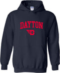 UGP Campus Apparel NCAA Team Color Arch Logo Hoodie - Official Dayton