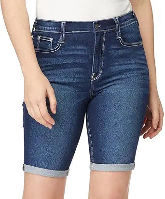 WallFlower Women's Irresistible High-Rise Denim Shorts for Juniors