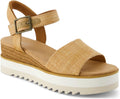 TOMS Diana Sandal - Raffia Wedge with Cushioned Insole