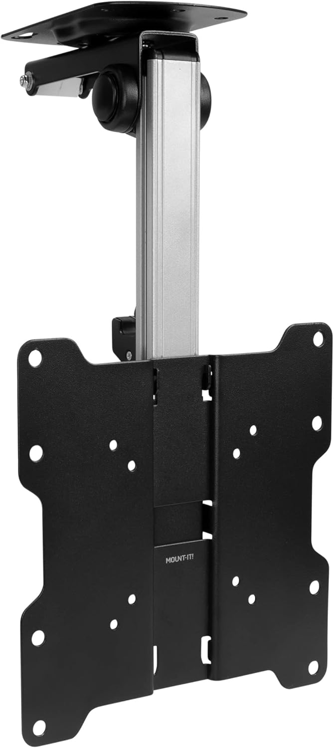 Space-Saving Ceiling TV Mount | Adjustable Height | Fits 13-37 Screens