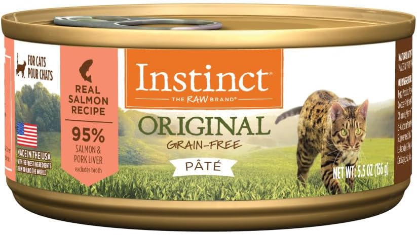 Instinct Original Grain Free Salmon Recipe Wet Cat Food Review