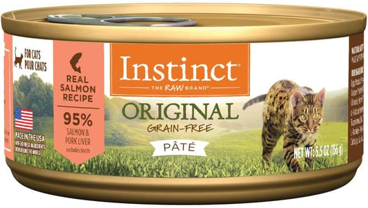 Instinct Original Grain Free Salmon Recipe Wet Cat Food Review