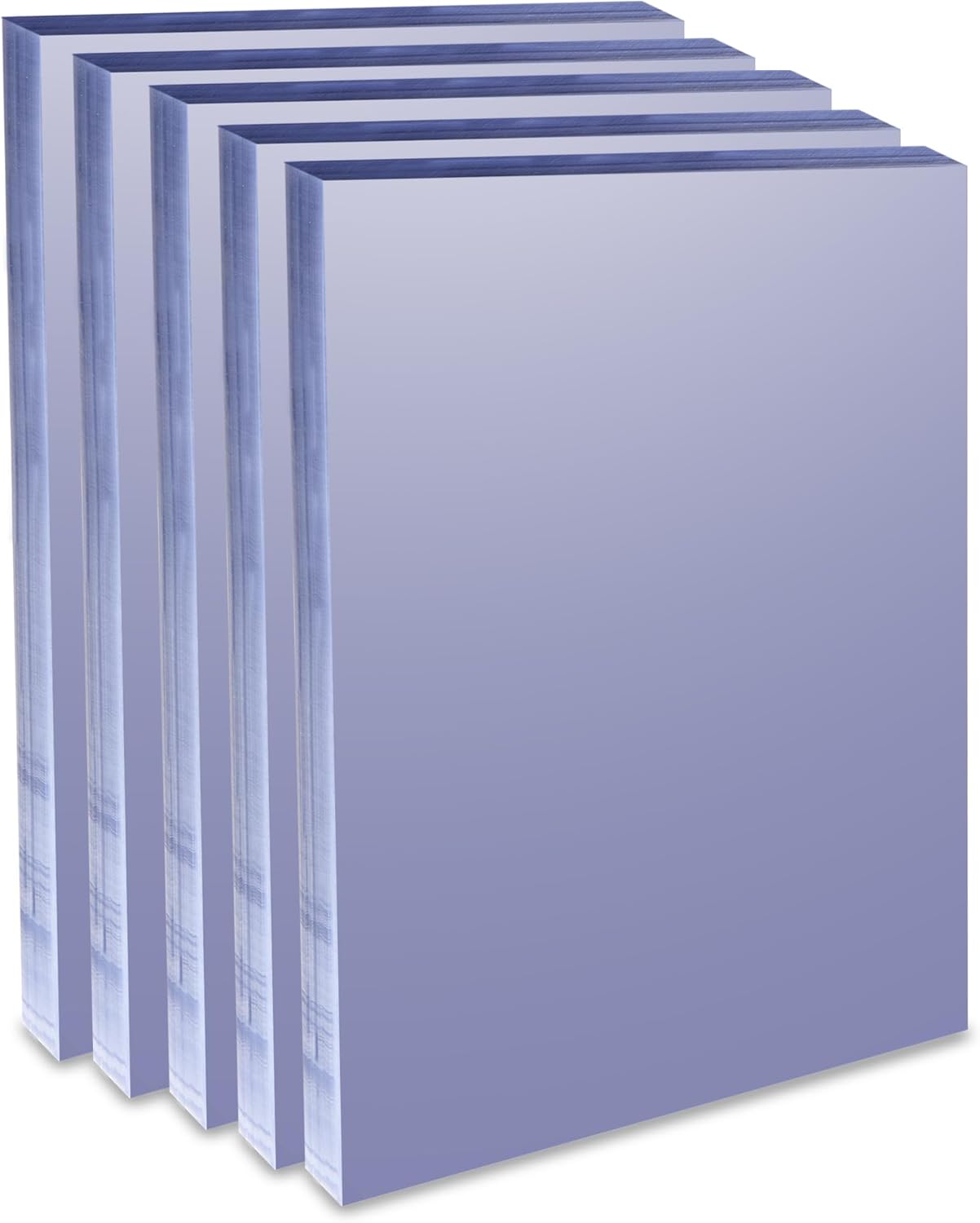 Binditek 500 Pack 8 Mil PVC Plastic Binding Covers for Documents