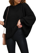 Oversized Chunky Knit Pullover Sweater for Women - Cozy Everyday Fit