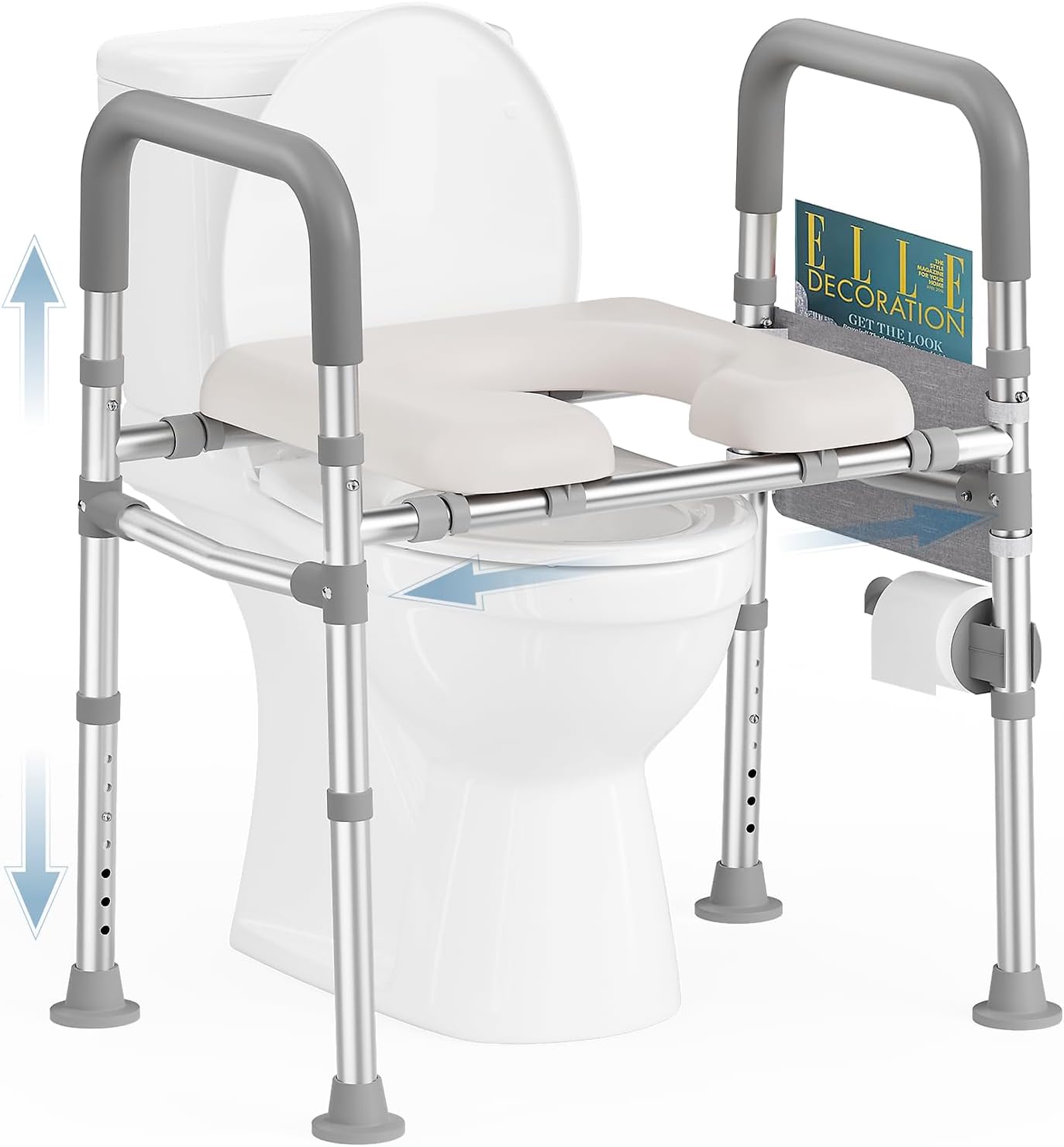 HOMLAND Toilet Seat Risers for Seniors - Elevated Comfort & Safety