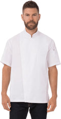 Chef Works Men's Springfield Chef Coat - Tailored, Breathable Fit heat