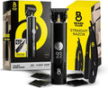 T-Blade Beard Trimmer for Men with Straight Razor - Zero-Gapped
