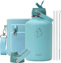 64 oz Insulated Water Bottle BUZIO Half Gallon Stainless Steel - Keeps